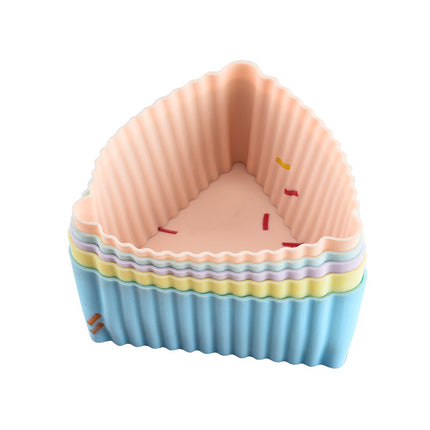 Style 10 Silicone Mini Cake Molds (30 Pack) -  For Cupcakes, Desserts (6.7x6x3cm).