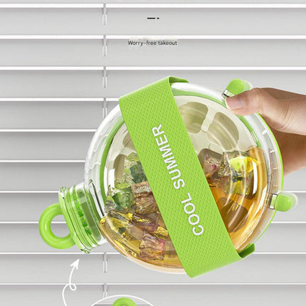 Green Portable Press-Release Ice Cube Maker Bottle - Makes 12 Cubes, Doubles as Bottle.