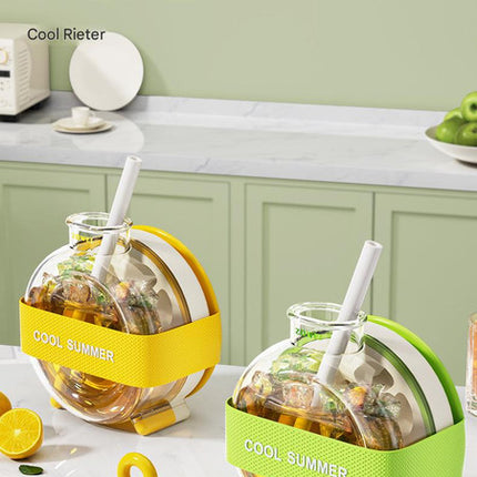 Red Portable Press-Release Ice Cube Maker Bottle - Makes 12 Cubes, Doubles as Bottle.