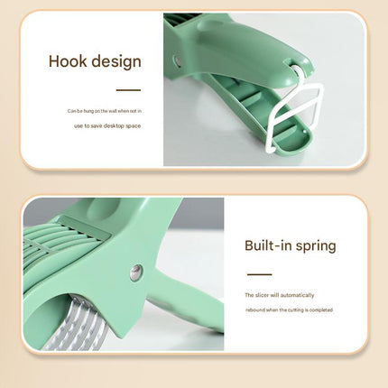 2 pcs Orange 5-Blade Fruit & Vegetable Slicer for Crinkle Cuts - Kitchen Gadget.
