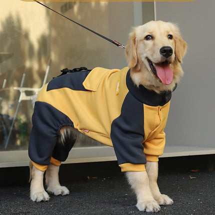 Turmeric Sporty Dog Onesie with Back Zipper & Pockets - For Medium/Large Dogs (Size : 6XL).