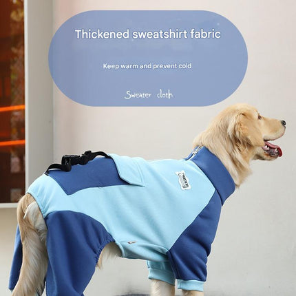 Turmeric Sporty Dog Onesie with Back Zipper & Pockets - For Medium/Large Dogs (Size : 6XL).