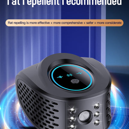 White Advanced Ultrasonic Pest Repeller - Multi-Wave Tech for Mice, Roaches, Mosquitoes.
