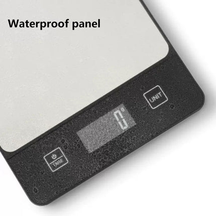 White Digital Kitchen Scale - Stainless Steel Food Scale for Baking & Cooking (10kg/1g).