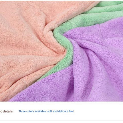 Purple Hooded Dog Bathrobe - Super Absorbent, Adjustable Fit, Cozy Pet Towel (Size : XL).