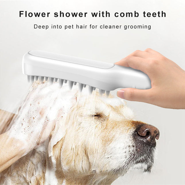 Handheld Pet Grooming Shower Sprayer - With Comb Teeth Hose & Adapters.