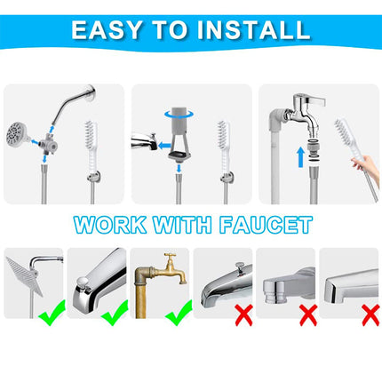 Handheld Pet Grooming Shower Sprayer - With Comb Teeth Hose & Adapters.