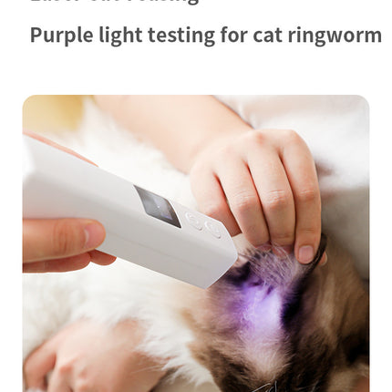 White Professional Pet Nail Grinder Kit - LCD, LED, Laser, for Dogs & Cats.