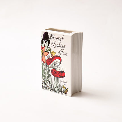 Literary Book Vase - Creative Ceramic Planter & Desk Organizer(Type A - 21x13x7cm).