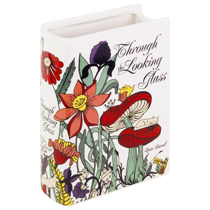 Literary Book Vase - Creative Ceramic Planter & Desk Organizer(Type A - 21x13x7cm).