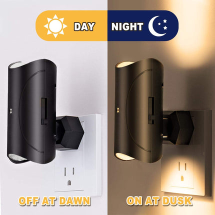 Energy Saving Plug-in LED Nightlight - Smooth Dimming, Auto Sensor.