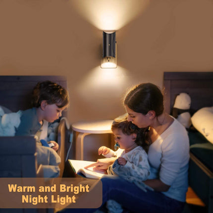 Energy Saving Plug-in LED Nightlight - Smooth Dimming, Auto Sensor.
