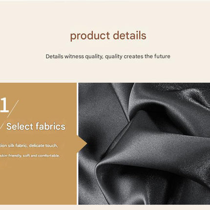 Red Satin Pillowcase Pair - Smooth for Hair & Skin, Elastic Fitted (46x70+16cm).
