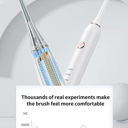 Black Professional Sonic Toothbrush for Adults - 5 Modes, Smart Timer (4 brush heads).