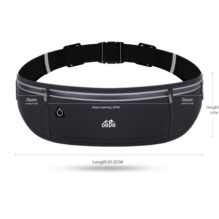 Red bean paste Adjustable Running Belt - Fits Large Phones, Reflective, Earphone Port.