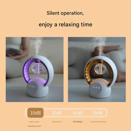 White Smart Mosquito Repeller & Humidifier - 3 Modes, Night Light, USB, Quiet Operation.
