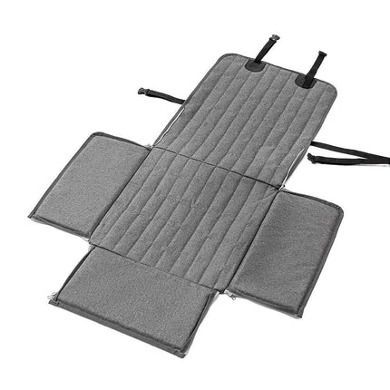 Grey Waterproof Front Pet Car Seat Cover - Non-Slip Dog Booster Seat Protector Mat.