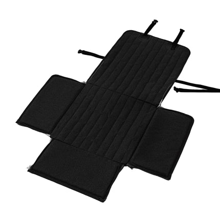 Black Waterproof Front Pet Car Seat Cover - Non-Slip Dog Booster Seat Protector Mat.