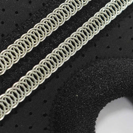 Black Adjustable Knee Brace Support (Pair) with Dual Spring Stabilizers & Patella Gel Pad - Non-Slip for Sports Running Hiking.
