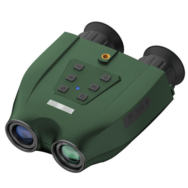 Green Professional HD Digital Night Vision Binoculars - 6X Optical Zoom, IR Illumination, Record 2.5K Video & 48MP Photos.