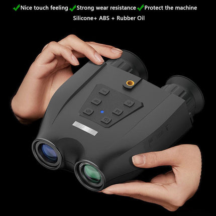 Green Professional HD Digital Night Vision Binoculars - 6X Optical Zoom, IR Illumination, Record 2.5K Video & 48MP Photos.