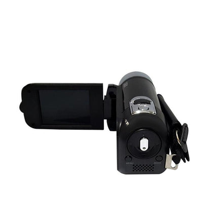 Black Capture Life's Moments: HD 1080P Digital Camcorder - 16MP Photos, 16X Digital Zoom, 2.7" LCD Screen.