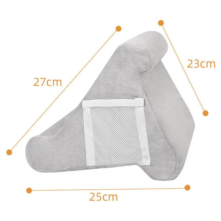 Purple Soft Multi-Angle Tablet Pillow Stand - Comfy Reading & Viewing Holder for iPads, Books, eReaders.