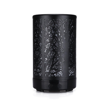 Black Forest Design Iron Essential Oil Diffuser - 7 Color LED Ultrasonic Cool Mist Humidifier 100ml.