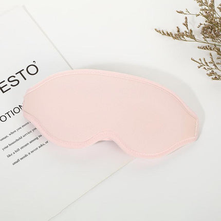 2 Pcs Pink 3D Contoured Eye Mask - Total Blackout, Pressure-Free Memory Foam, Skin-Friendly & Breathable for Deep Rest.