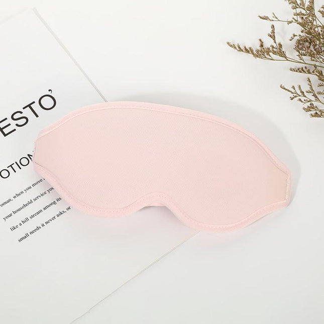 2 Pcs Pink 3D Contoured Eye Mask - Total Blackout, Pressure-Free Memory Foam, Skin-Friendly & Breathable for Deep Rest.