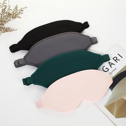 2 Pcs Pink 3D Contoured Eye Mask - Total Blackout, Pressure-Free Memory Foam, Skin-Friendly & Breathable for Deep Rest.