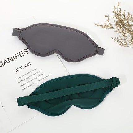 2 Pcs Pink 3D Contoured Eye Mask - Total Blackout, Pressure-Free Memory Foam, Skin-Friendly & Breathable for Deep Rest.