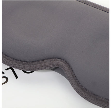 2 Pcs Grey 3D Contoured Eye Mask - Total Blackout, Pressure-Free Memory Foam, Skin-Friendly & Breathable for Deep Rest.