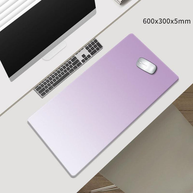 Purple Gradient Premium Large Silicone Mouse Pad - Non-Slip, 600x300mm for Office and Gaming.