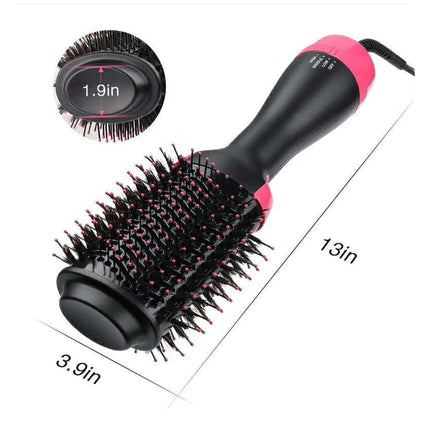 Gold And Grey One-Step Hair Dryer & Volumizer Hot Air Brush - Salon Styler for Drying, Smoothing & Volume.