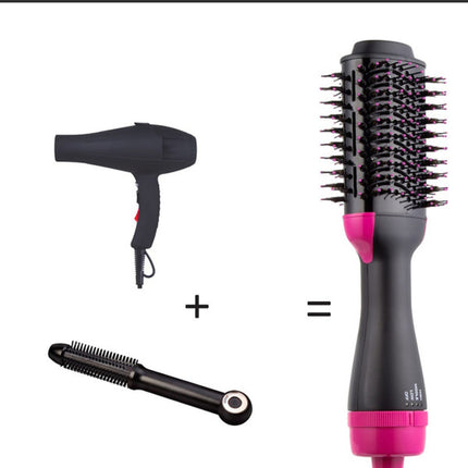 Purple And Grey One-Step Hair Dryer & Volumizer Hot Air Brush - Salon Styler for Drying, Smoothing & Volume.