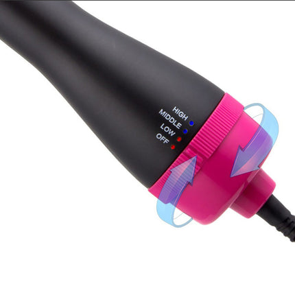 Purple And Grey One-Step Hair Dryer & Volumizer Hot Air Brush - Salon Styler for Drying, Smoothing & Volume.
