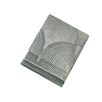 Green Luxurious Paisley Jacquard Throw Blanket - Soft Wool Blend with Tassels, 120x150cm, Lightweight Sofa & Nap Blanket.
