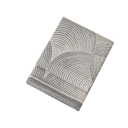 Grey Luxurious Paisley Jacquard Throw Blanket - Soft Wool Blend with Tassels, 120x150cm, Lightweight Sofa & Nap Blanket.