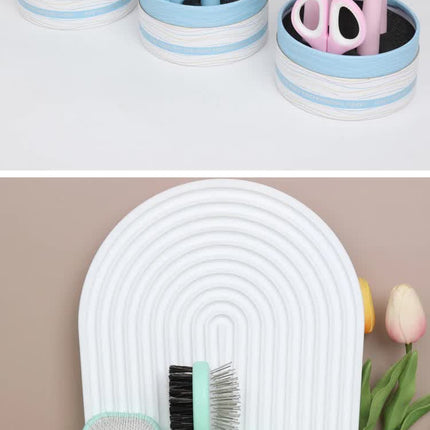 Green And Blue Complete 5-in-1 Pet Grooming Care Kit - Professional Deshedding Brushes, Combs & Nail Clippers Set for Dogs & Cats.