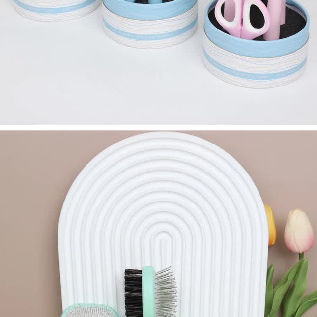 Green And Blue Complete 5-in-1 Pet Grooming Care Kit - Professional Deshedding Brushes, Combs & Nail Clippers Set for Dogs & Cats.