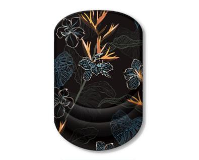 Black Flower Pattern Ergonomic Mouse Pad with 3D Silicone Gel Wrist Rest - Stylish Comfort & Support for Office & Home.