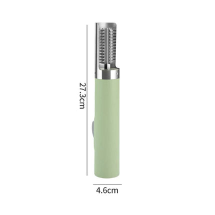 Green Cordless Electric Fish Scaler - Rechargeable 3000mAh Power, Stainless Steel Blade, Mess-Free Fish Cleaning Tool.