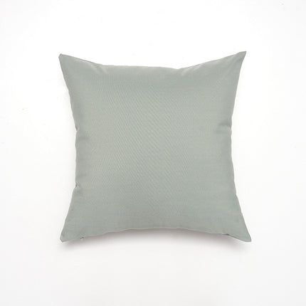 Green Solid Color Set of 2 Decorative Cushion Covers - 45x45cm, Soft Polyester (Inserts Not Included).