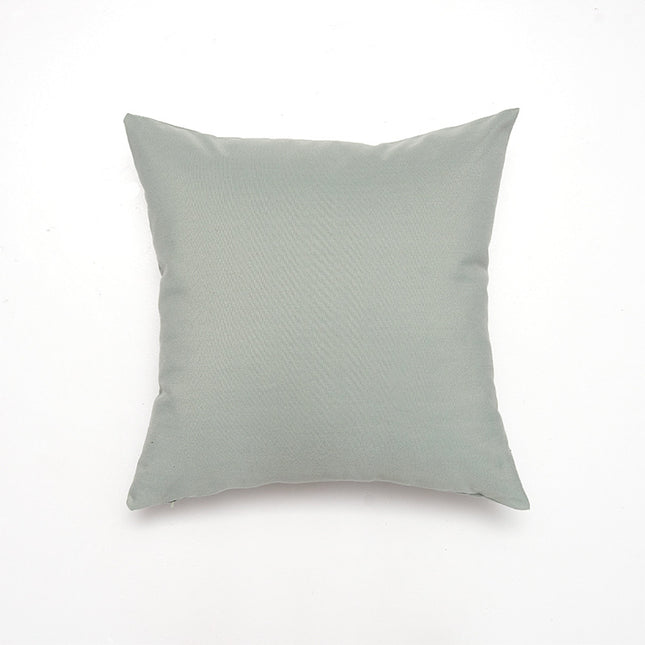 Green Solid Color Set of 2 Decorative Cushion Covers - 45x45cm, Soft Polyester (Inserts Not Included).