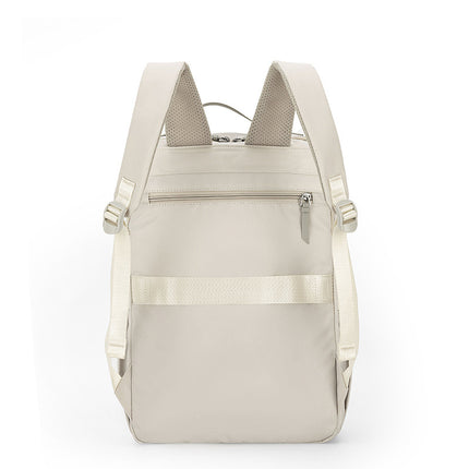 Black Slim Minimalist Laptop Backpack - Shockproof & Anti-Theft Design, Travel-Friendly with Luggage Strap, Water-Resistant.