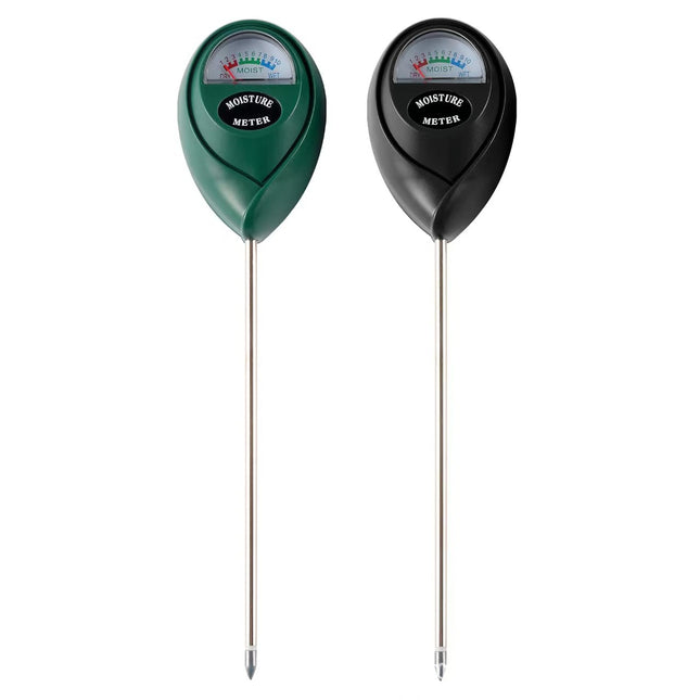 2 Pcs (1 Green + 1 Black) Soil Moisture Meter - Accurate Plant Water Monitor for Garden & Potted Plants, No Batteries Needed.