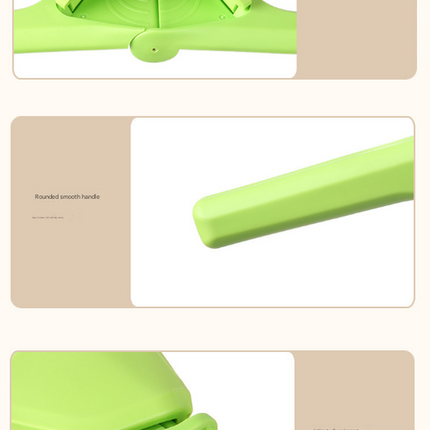 3 Pcs Green Easy-Squeeze Manual Citrus Juicer - Durable Lemon & Orange Squeezer with Pour Spout, Food-Grade PP.
