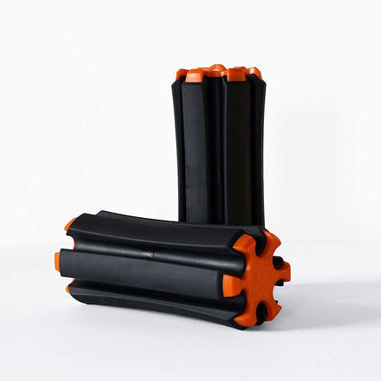 Black-orange Set of 2 Portable Golf Club Carrier Holders - Lightweight Club Organizer Caddy.