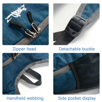 Navy Blue Ultra Lightweight Packable Backpack - Foldable Daypack for Hiking & Travel.